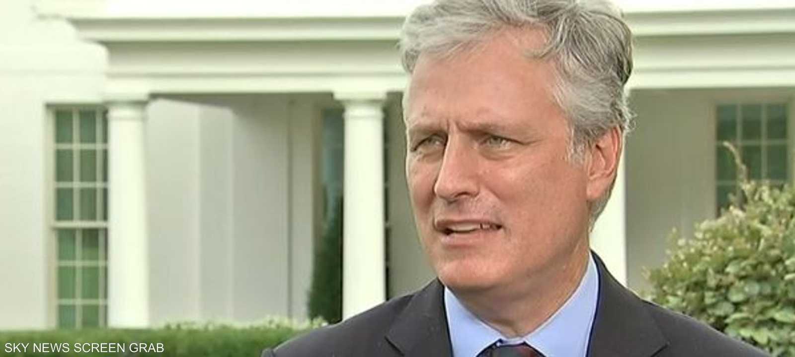 روبرت أوبراين خلال الحوار مع سكاي نيوز عربية