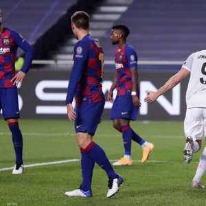 من لقاء برشلونة ضد بايرن ميونيخ