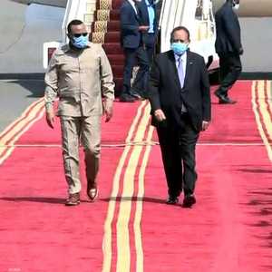 حمدوك يستقبل نظيره الإثيوبي آبي أحمد