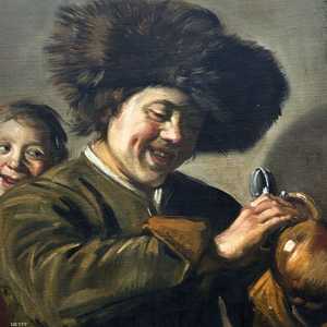 لوحة صبيان يضحكان