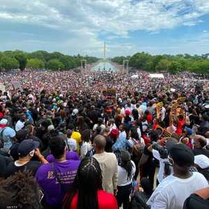 متظاهرون مناهضون للعنصرية يحتشدون في واشنطن