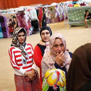 أحد الملاجئ في برلين للاجئين العراقيين والسوريين. أرشيفية