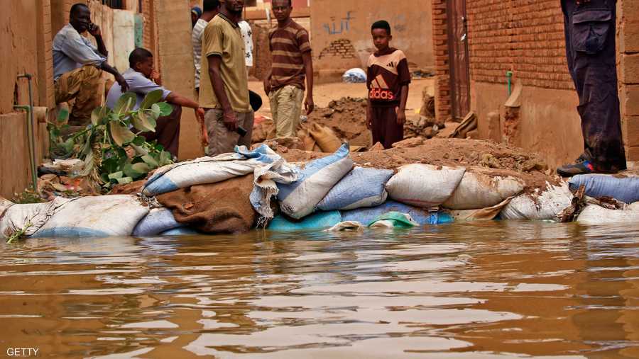 الفيضانات بسبب الأمطار كثيفة في الهضبة الإثيوبية
