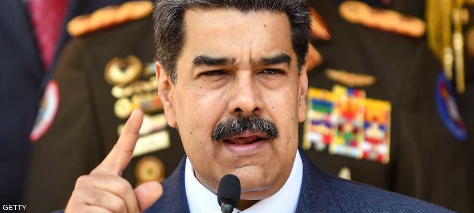 مادورو أعلن عن اعتقال "الجاسوس الأميركي" في خطاب متلفز.