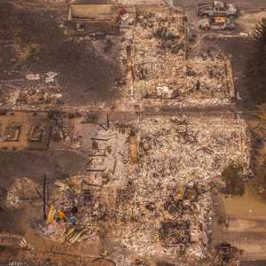 صورة جوية لآثار الحرائق الكارثية على المنازل في أوريغون