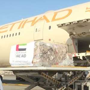 طائرة المساعدات الإماراتية لكولومبيا