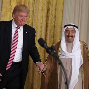 جانب من لقاء سابق بين ترامب وأمير الكويت
