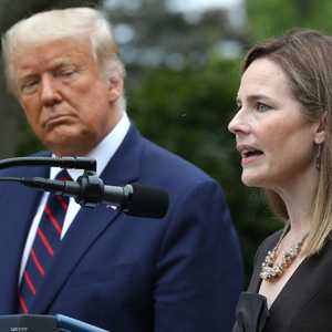 ترامب خلال إعلان ترشيح القاضية إيمي باريت