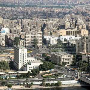 منظر لجانب من وسط القاهرة