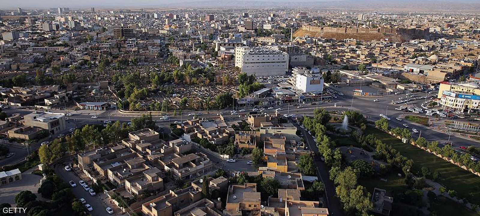 منظر عام لمدينة أربيل شمالي العراق