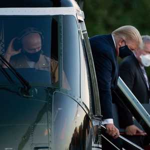 وصل الرئيس الأميركي لمستشفى "والتر ريد" الطبي الوطني