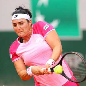 أنس جابر خلال مواجهتها السبت.