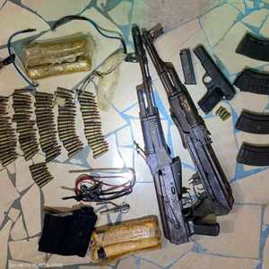 الأسلحة التي ضبطتها قوات الأمن المصرية