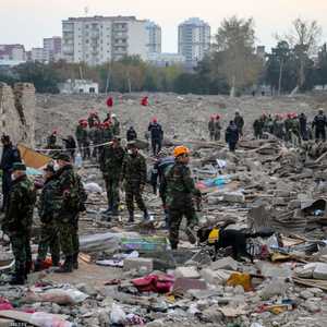 آثار الدمار الذي خلفته المعارك في ناغورني كاراباخ