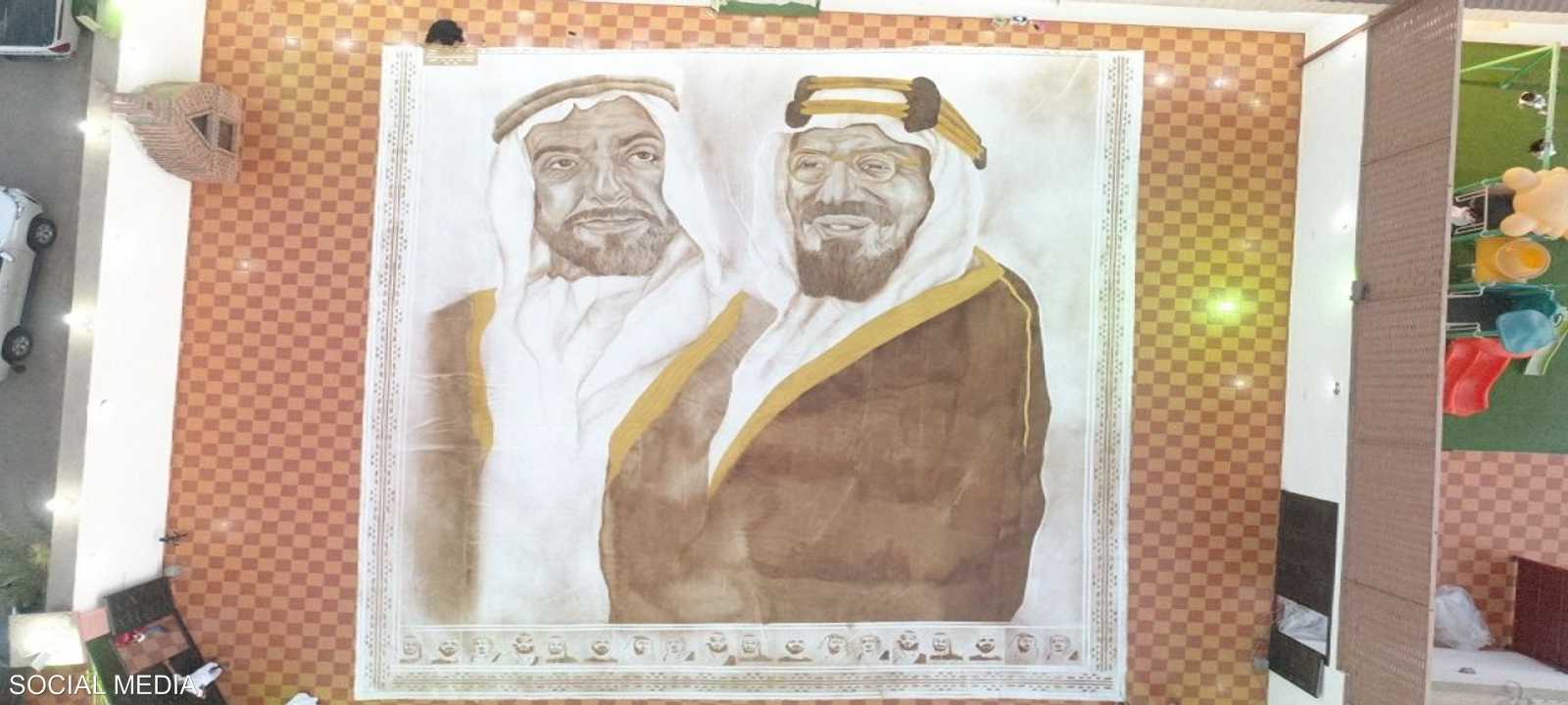 أكبر لوحة مرسومة بالقهوة