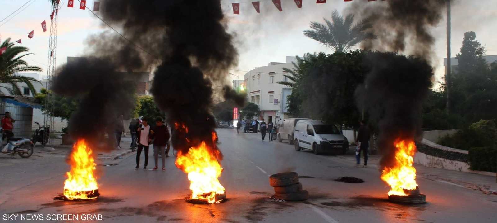 أرشيفية لجانب من الاحتجاجات في تونس