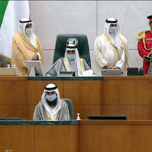 أمير الكويت الشيخ نواف الأحمد الجابر الصباح في مجلس الأمة