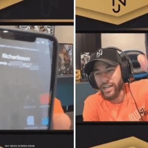 الرقم ظهر خلال لعبة إلكترونية تبث مباشرة