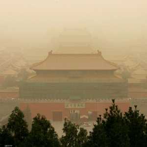 الغبار الأصفر ظاهرة موسمية تحدث في شبة الجزيرة الكورية