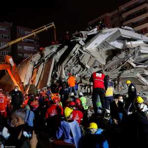 جانب من آثار الدمار بسبب الزلزال