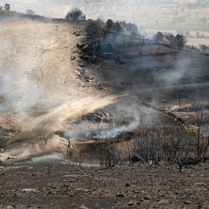 أرشيفية لحريق استهدف أنبوب النفط من كردستان لتركيا في 2012