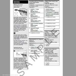 الورقة الانتخابية بمقاطعة مونتغومري في ولاية ميريلاند