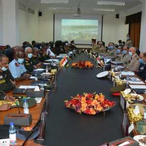 اجتماع مسؤولين عسكريين مصريين مع نظرائهم السودانيين- أرشيف
