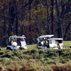 ترامب كان يلعب الغولف في يوم إعلان هزيمته بالانتخابات