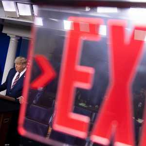 ترامب يتحدث من غرفة برادي الإعلامية في البيت الأبيض. أرشيفية