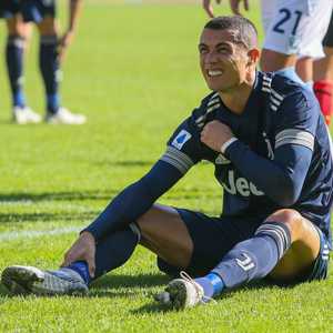 رونالدو بعد تعرضه للإصابة أمام لاتسيو.