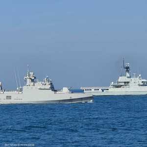 جانب من التدريب المصري البحريني في المتوسط