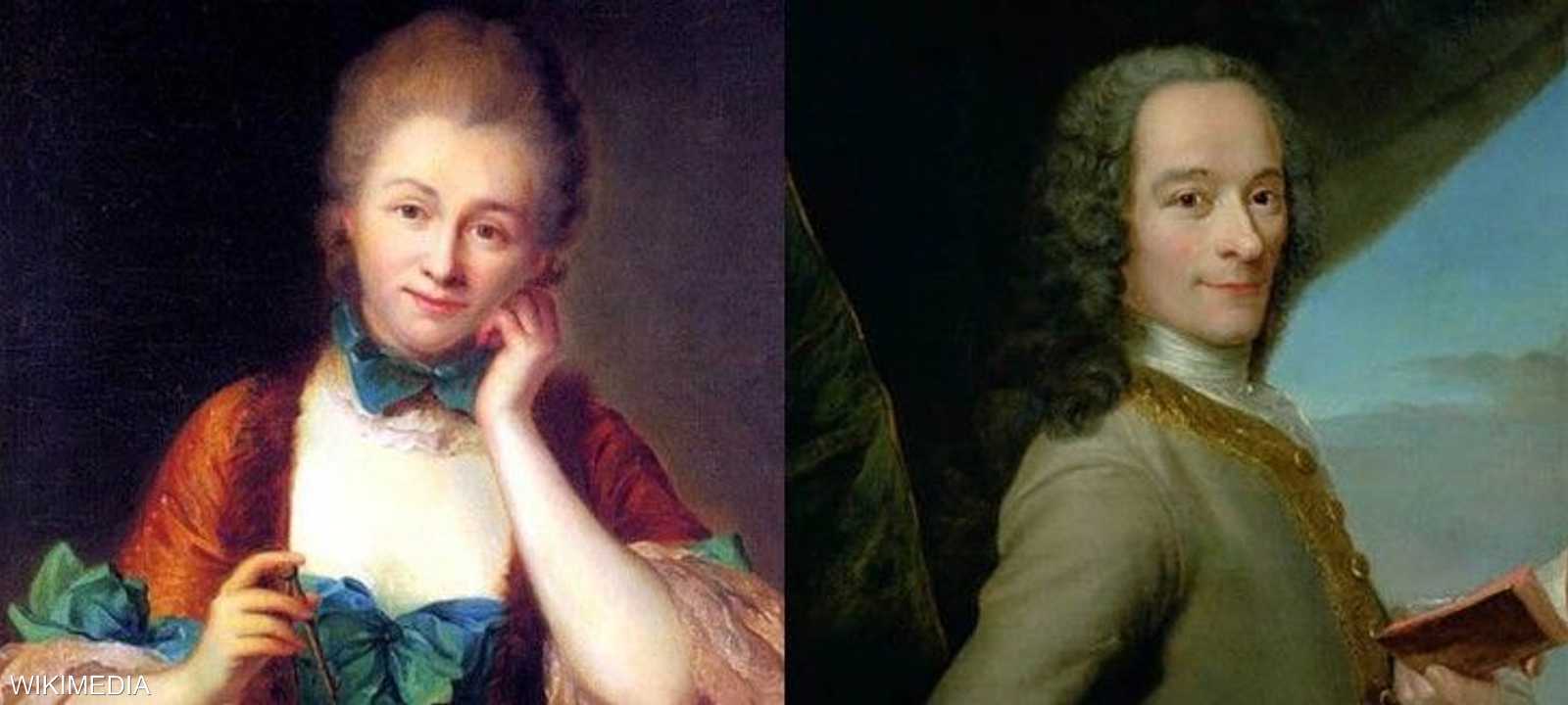 فولتير وزوجته