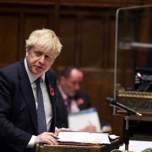 جونسون خلال جلسة برلمانية