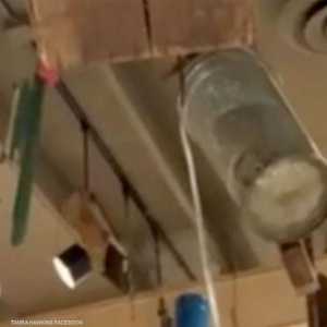 المشنقة كما بدت تتدلى من سقف المطعم