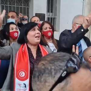 جانب من الاحتجاجات