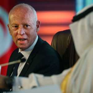 قيس سعيد خلال زيارته الدوحة