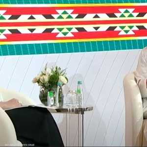 عادل الجبير متحدثا خلال الجلسة الحوارية