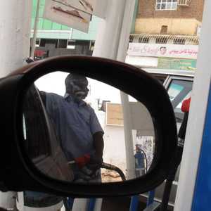 إحدى محطات الوقود في الخرطوم