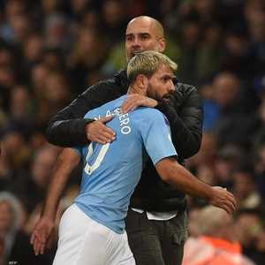 بيب غوارديولا وسيرجيو أغويرو