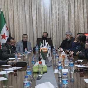 جانب من اجتماع للائتلاف السوري الموالي لتركيا