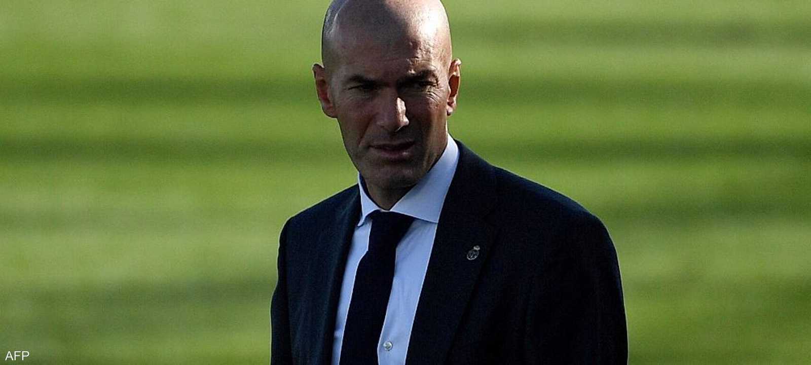 الفرنسي زين الدين زيدان المدير الفني لريال مدريد الإسباني