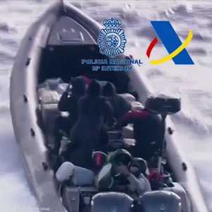 أرشيفية لاعتقال مهربين في البحر المتوسط بوقت سابق