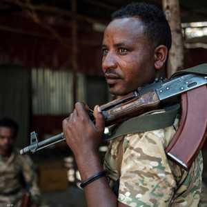 أحد عناصر القوات الخاصة التابعة لأمهرة