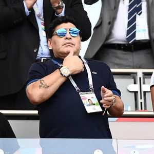 أرشيفية لأسطورة كرة القدم الأرجنتينية دييغو مارادونا