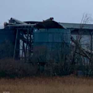 صورة للانفجار الذي وقع بميناء بالقرب من مدينة بريستول