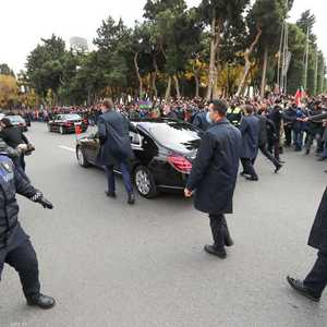 السيارة التي أقلت أردوغان في باكو عاصمة أذربيجان