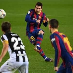 ميسي أحرز الهدف الوحيد في المباراة.