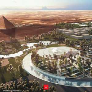 من المخطط المقترح لتطوير منطقة الأهرامات
