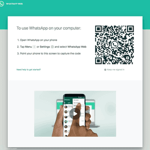 نسخة واتساب في الويب