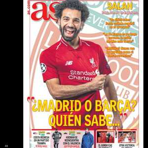 صلاح على غلاف صحيفة "آس" الإسبانية
